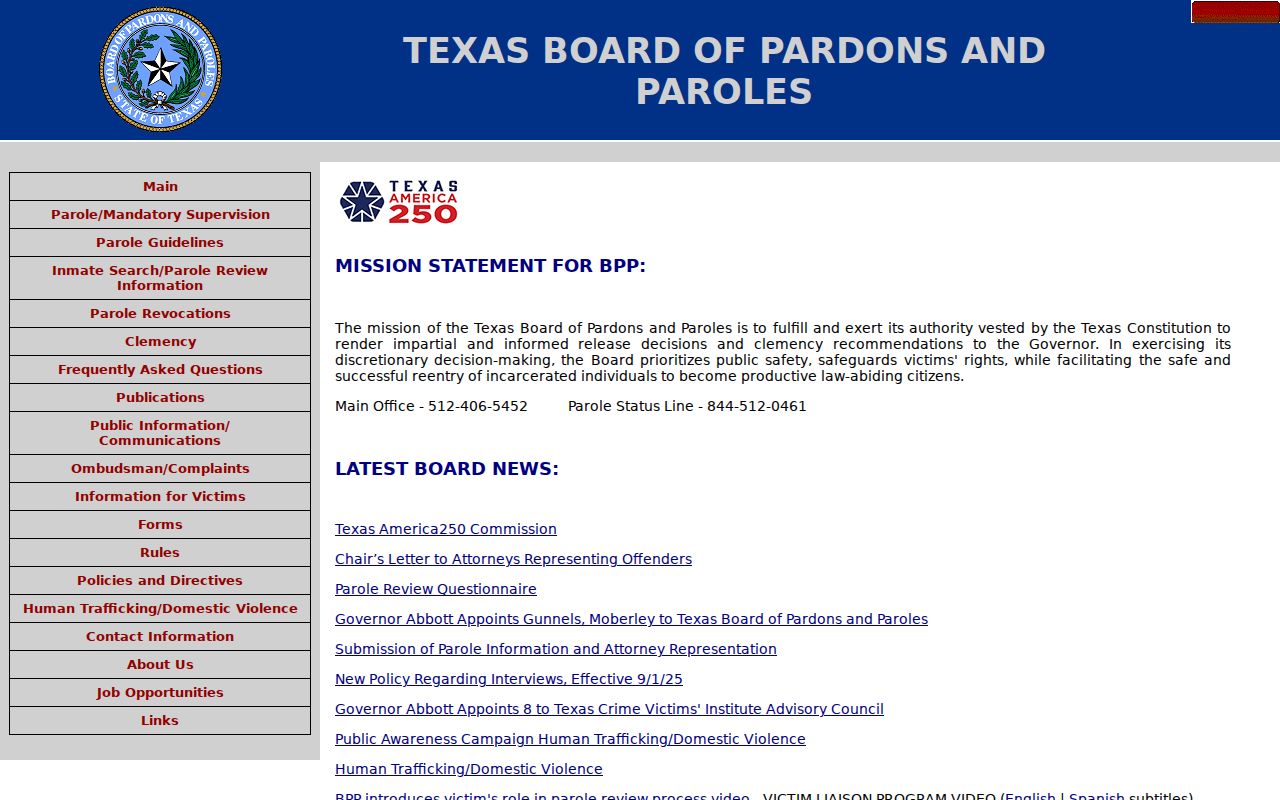 Texas parole authority related to Hardeman County arrest records